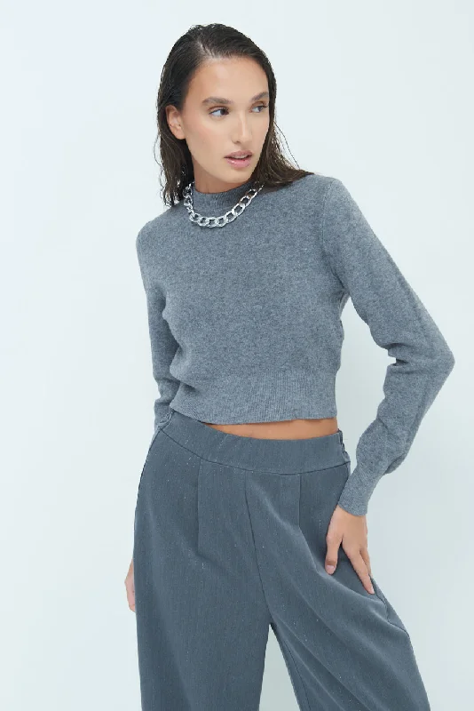 Early Access Cozy cropped long-sleeve sweater wholesale
