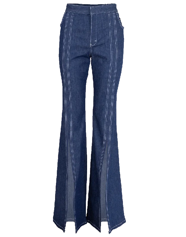 Online Deal High Waist Stitched Jean