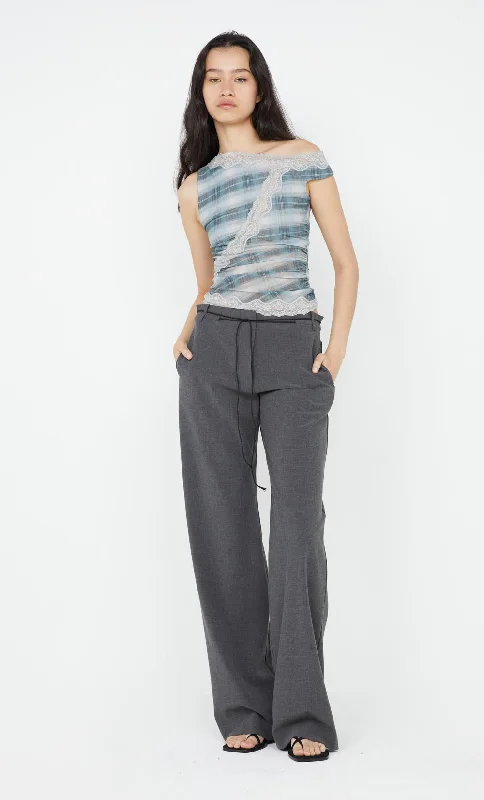 Weekend Bargains to Sizzle SEANNA ASYM TOP - STORM CHECK