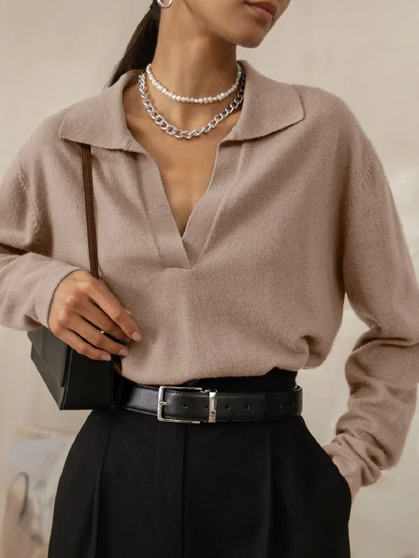 Clearance Event Johnny Collar Long Sleeve Sweater