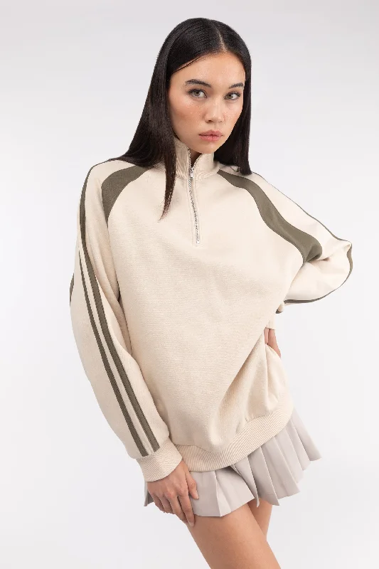 Shop and Save VARSITY HALF ZIP PULLOVER