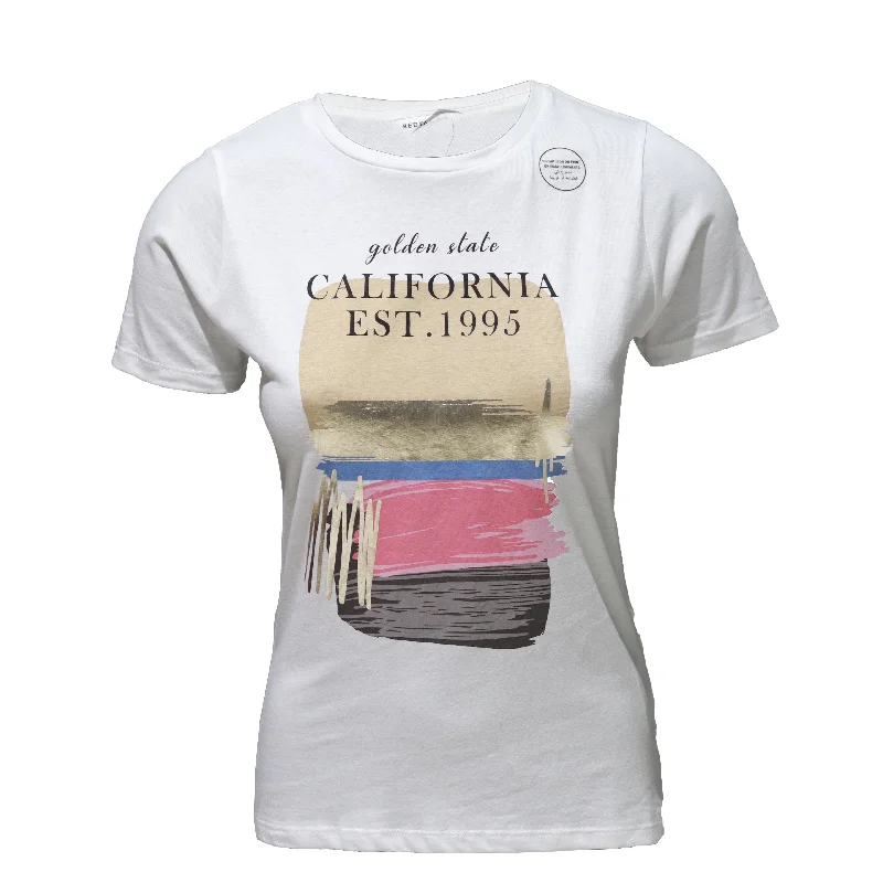 Special Discount White Printed T Shirt
