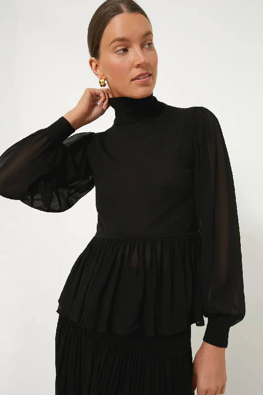 Final Clearance Noir Liana Turtleneck