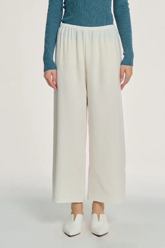 Steals and Deals GALA-CROPPED pants (White)