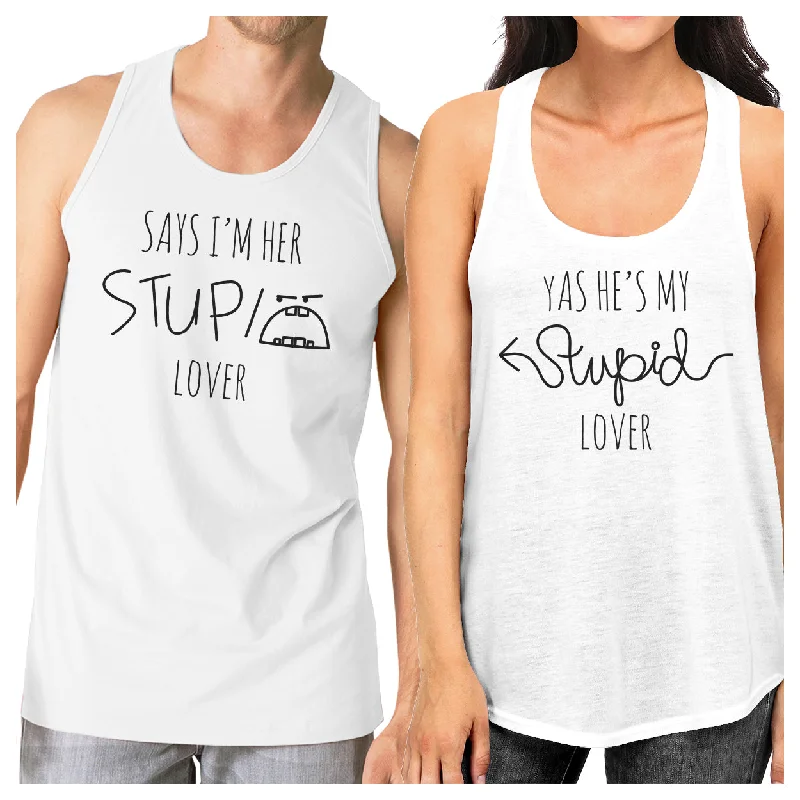 Deal Alert Her Stupid Lover And My Stupid Lover Matching Couple White Tank Tops