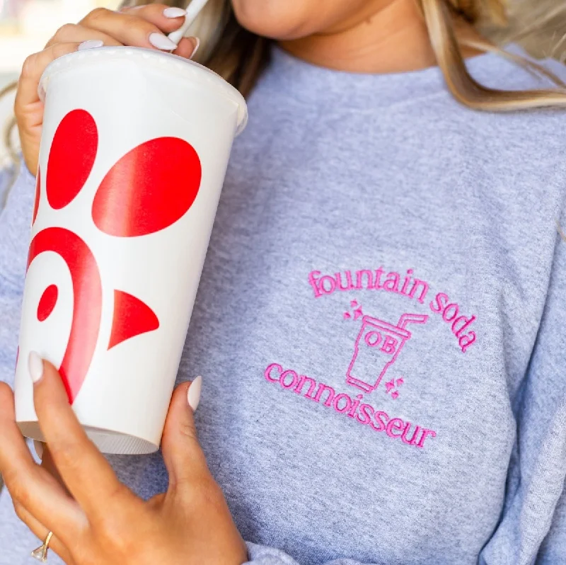 Quick Sale Monogrammed 'Fountain Soda Connoisseur' Crewneck Sweatshirt