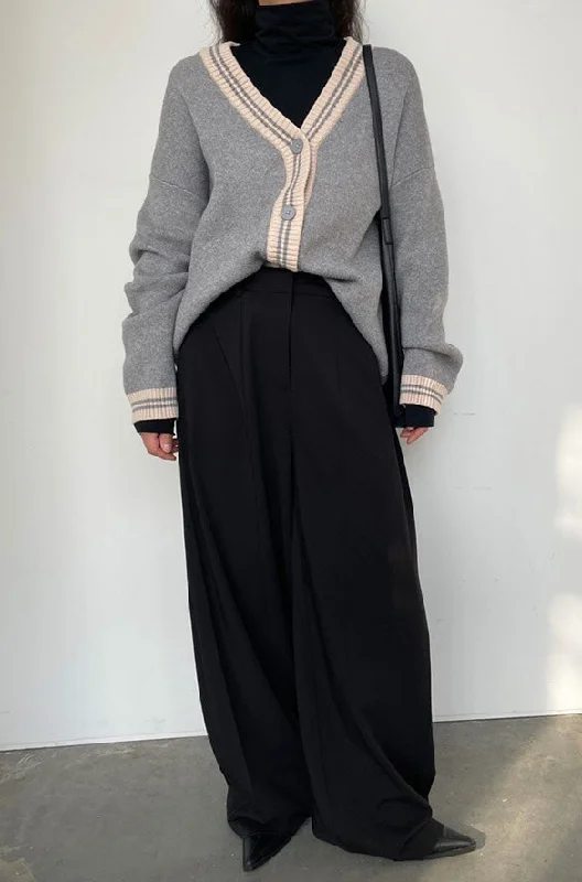 Weekend Savings Bonanza OVERSIZED VARSITY BUTTON UP CARDIGAN