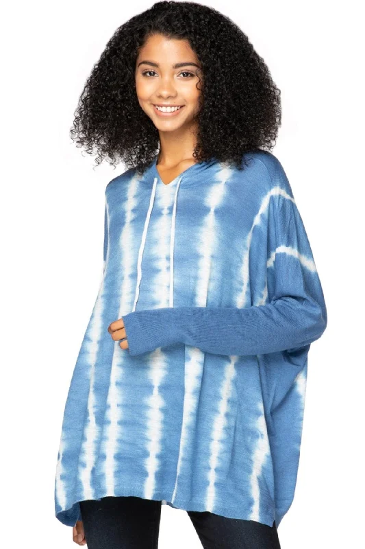 Lowest Price Zen "Reese" Hoodie Pullover Sweater in Ocean Tie Dye