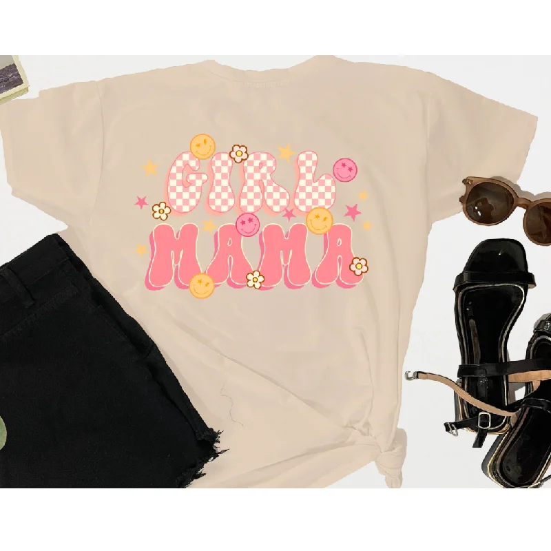 Mega Sale Girl mama retro tshirt