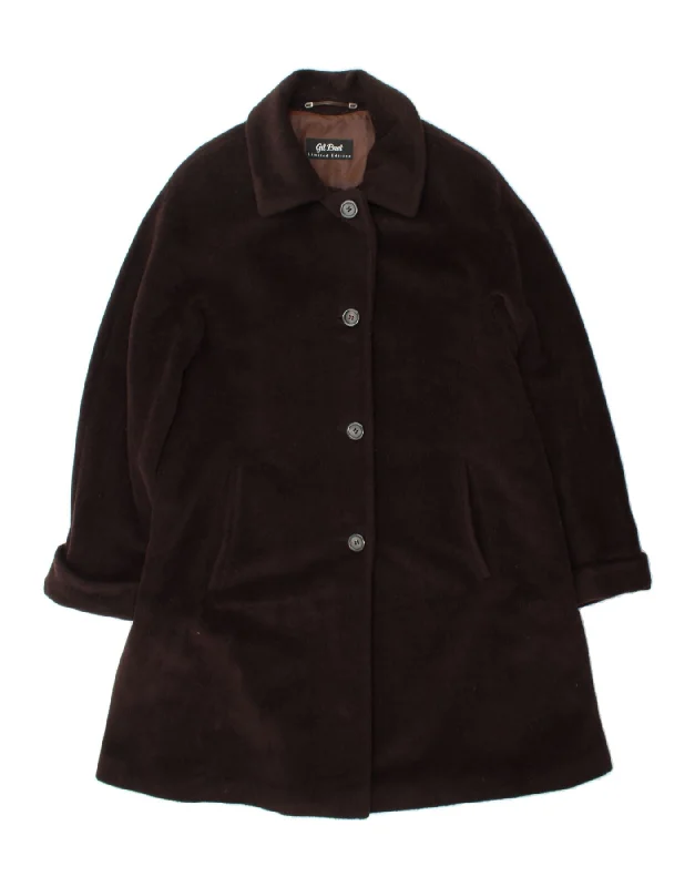 Weekend Deals That Sparkle GIL BRET Womens Overcoat UK 12 Medium Brown Wool