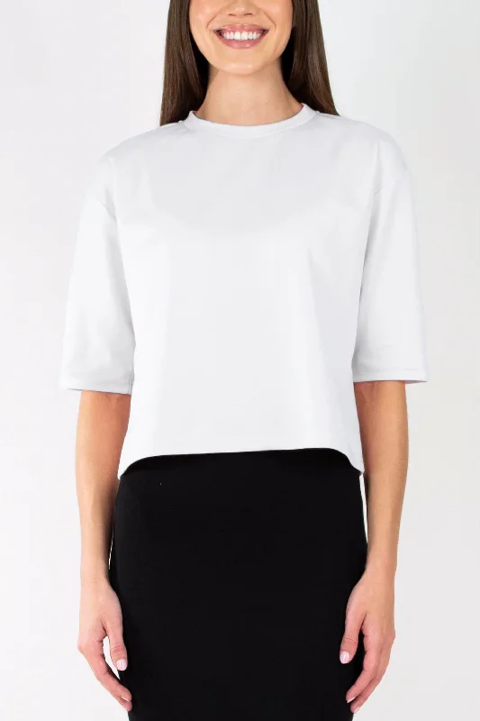 Weekend Deals You Can't Resist REMI TEE PLAIN (POWDER WHITE)
