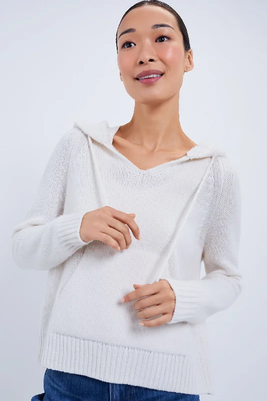 Hot Deal Ivory Grayson Cashmere Hoodie
