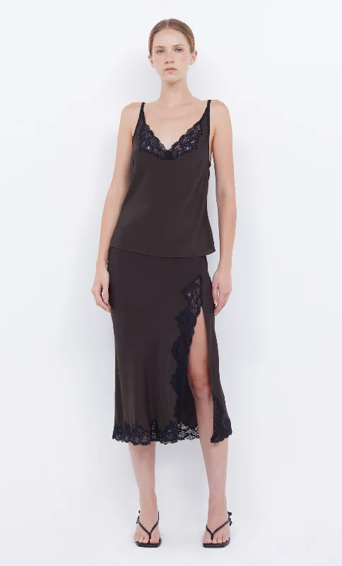 Top Pick DEJA VOUS CAMI - CHOC/BLACK