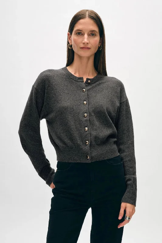 Weekend Specials to Indulge In White + Warren - Cashmere Gold Button Cardigan