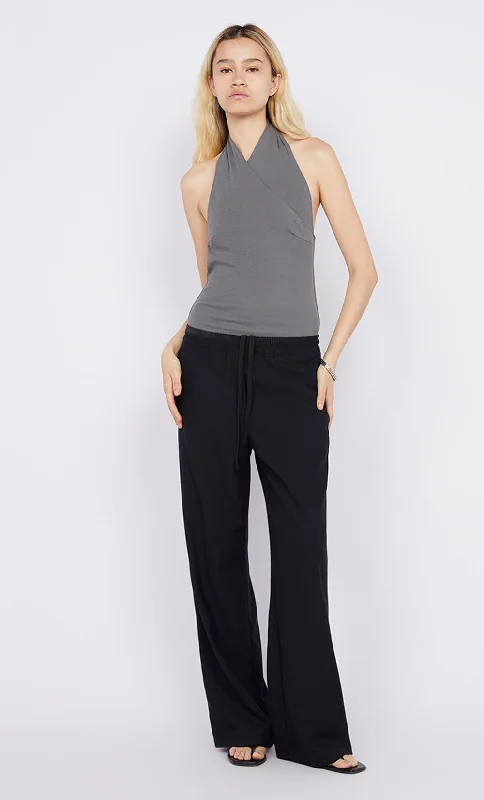 Weekend Deals That Sparkle SOLA HALTER BODYSUIT - CHARCOAL