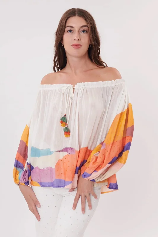 Shop and Save Rodrigue Applique  Top