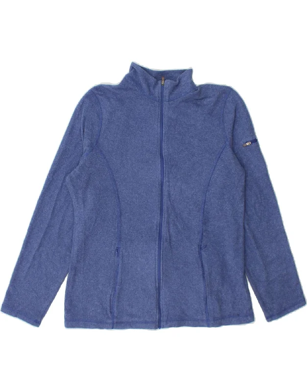 Weekend Savings Bonanza L.L.BEAN Womens Fleece Jacket UK 14 Medium Blue Polyester