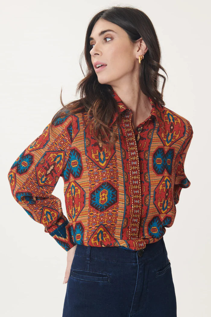 Special Discount Benjamine Earth Top-Sienna