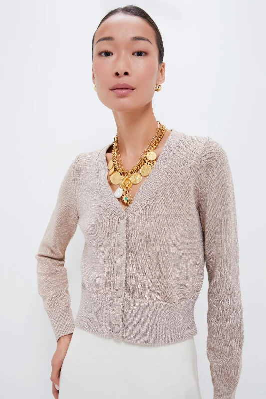 Act Now Metallic Knit Lucy Cardigan