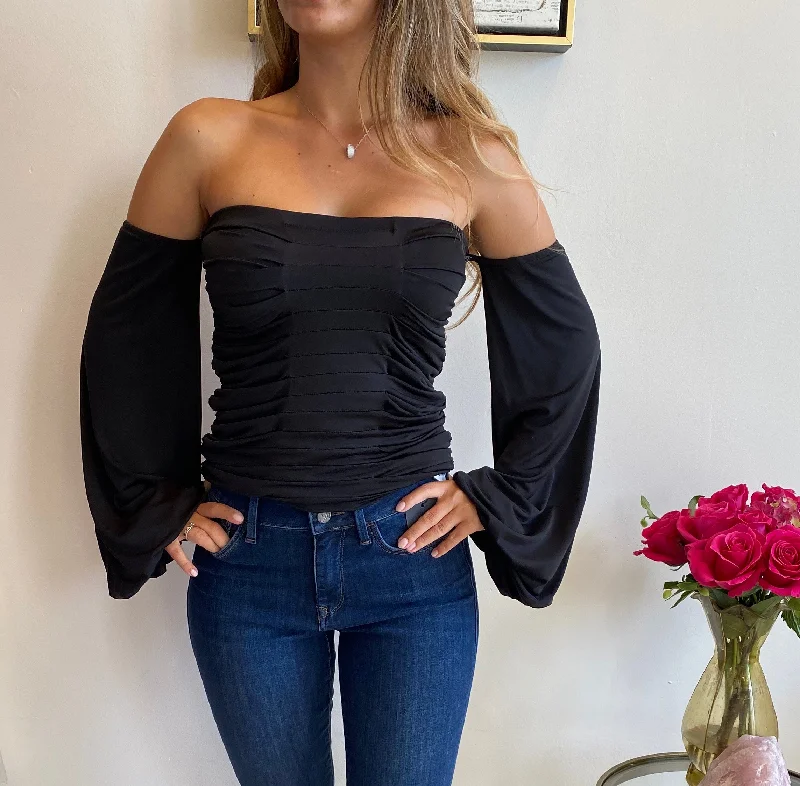 Year-End Sale Savee Couture Long Sleeve Corset Top