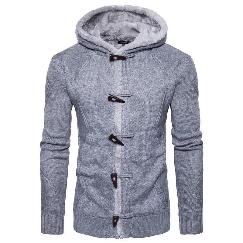 Price Cut Buckle Cardigan Sweater For Men