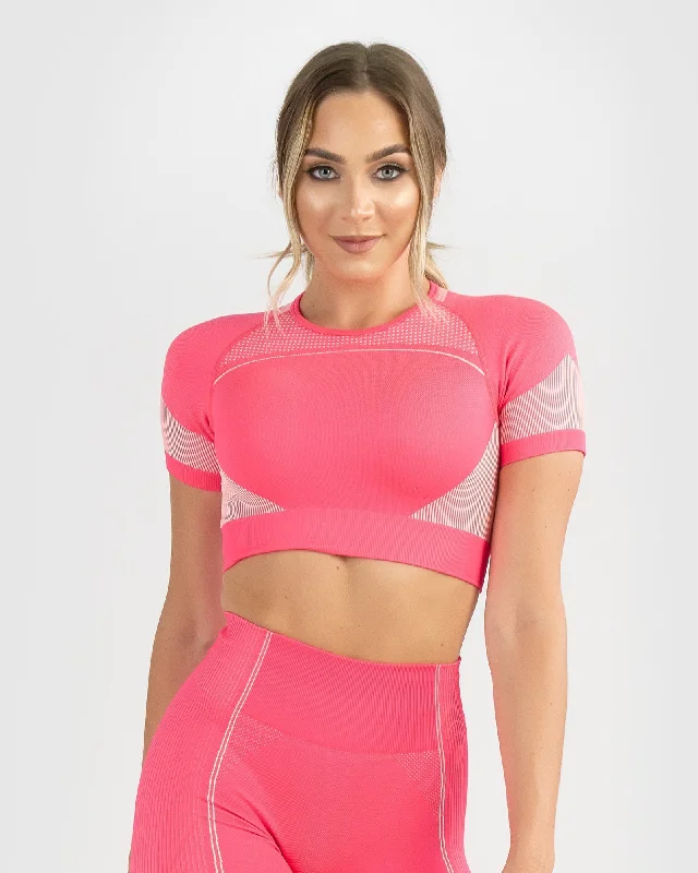 Shop and Save Core Trainer Lulu Crop Top Watermelon