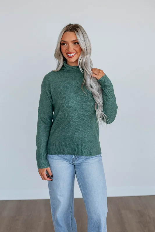 Referral Discount Bronwyn Knit Sweater - Emerald