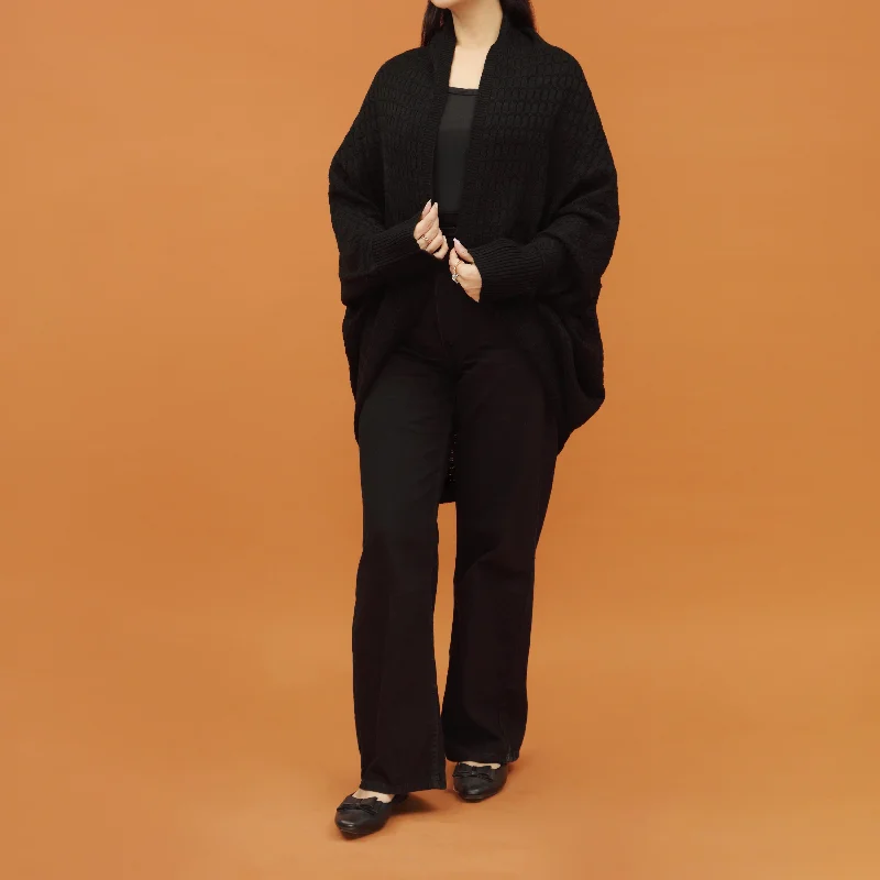 Price Blitz Black Acrylic Winter Sweater  PW4874