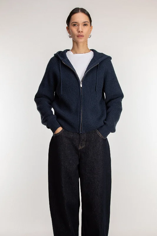 Weekend Bargains to Indulge In KNIT ZIP-UP HOODIE