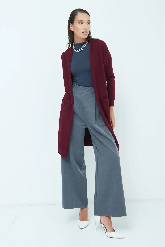 Quick Deals Cozy longline open-front cardigan wholesale