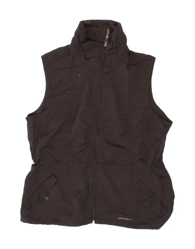 Overstock Sale EDDIE BAUER Womens Gilet UK 18 XL Black Nylon