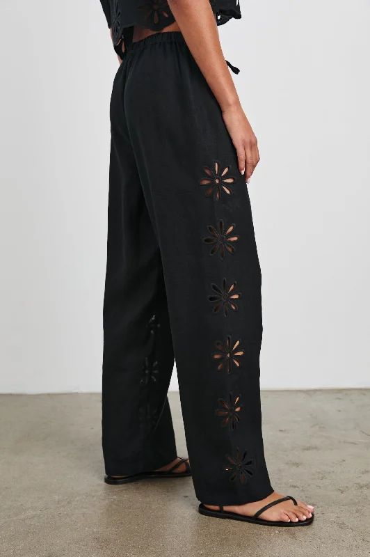 Lowest Prices EMMIE PANT - BLACK EYELET