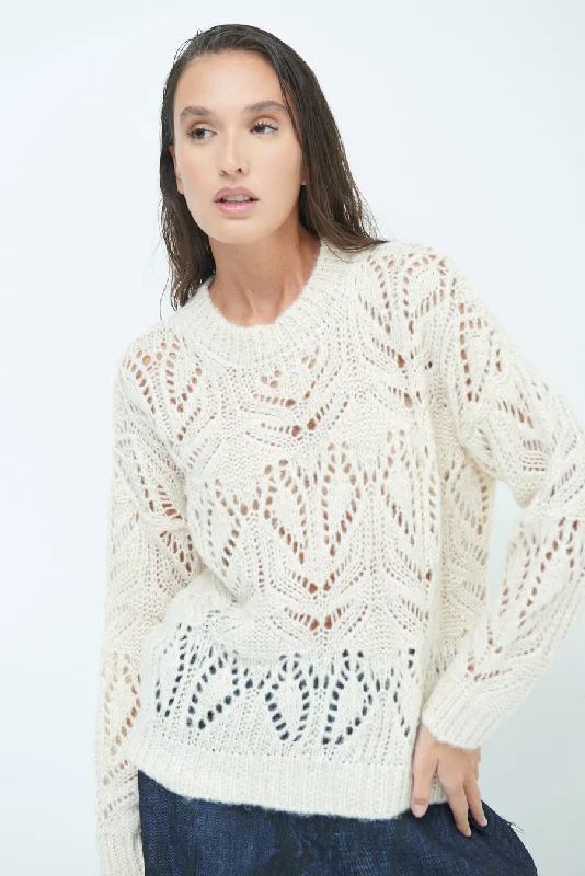 Flash Deals Open-knit textured sweater wholesale