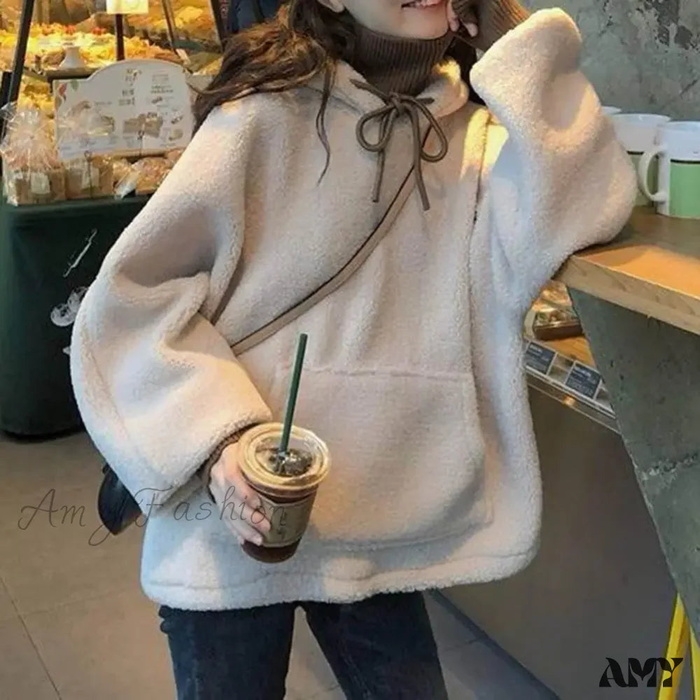 Bargain Prices Solid Color Loose Cozy Comfortable Trendy Stylish Chic Hoodies