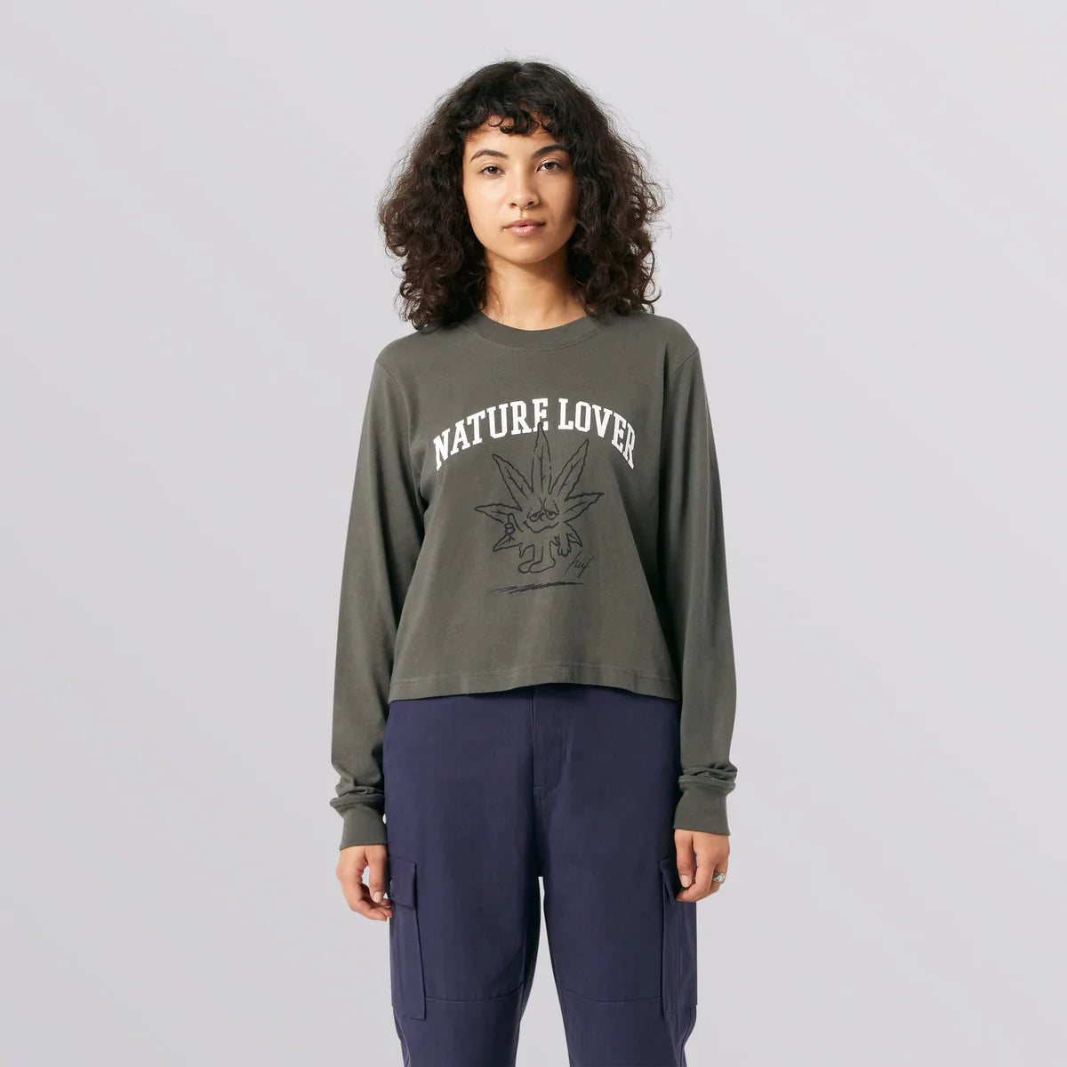 Exclusive Offers Huf Nature Lover Crop Long Sleeve T-Shirt