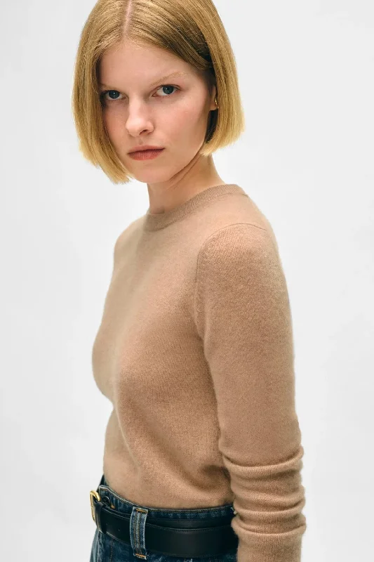 Price Meltdown White + Warren - Cashmere Shrunken Crewneck (true camel)