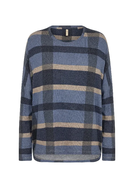 Referral Discount Biara 123 Top - Blue Plaid