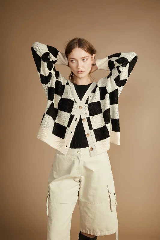 Price Drop Alert CHECKERED CARDIGAN