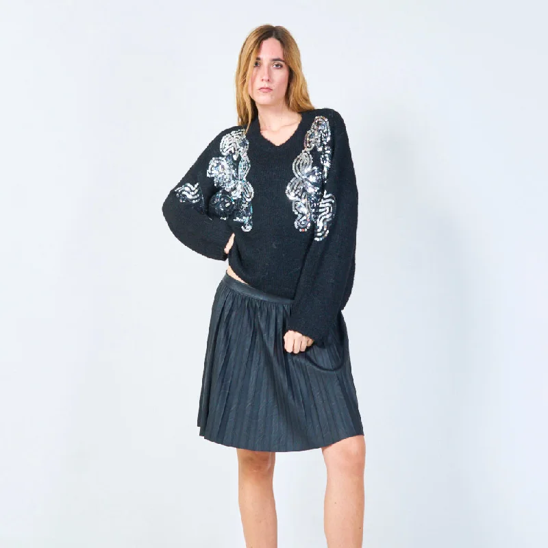 Hot Buy Sequin embellished sweater wholesale