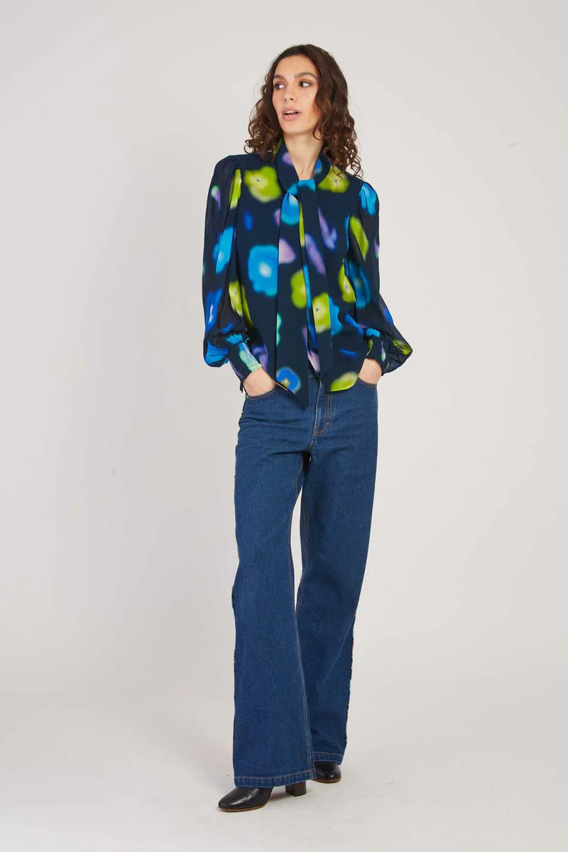 Extra Savings Federica Blouse - Indigo Multi