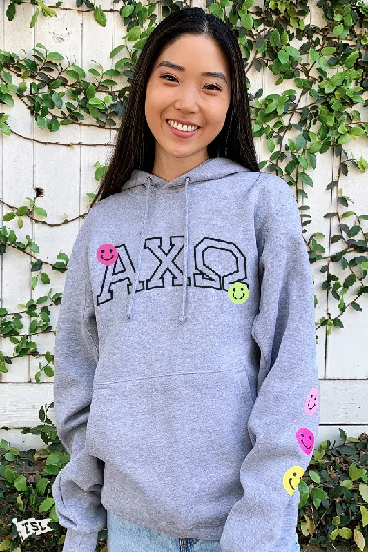 Reduced Prices Alpha Chi Omega Happy Day Hoodie