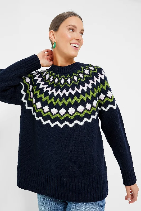 Weekend Sale: Don't Miss Out Navy Chesil Knit Sweater