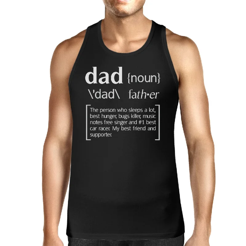 Daily Special Dad Noun Mens Black Sleeveless Tee Funny Birthday Gifts For Dad