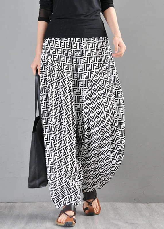 Weekend Offers That Excite White Pockets Elastic Waist Cotton Pants Summer