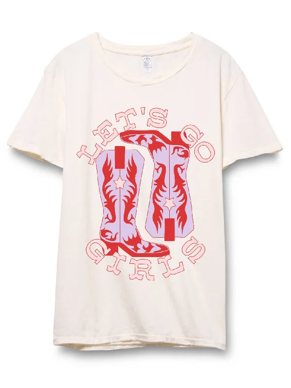Special Price Let's Go Girls Distressed Unisex Tee