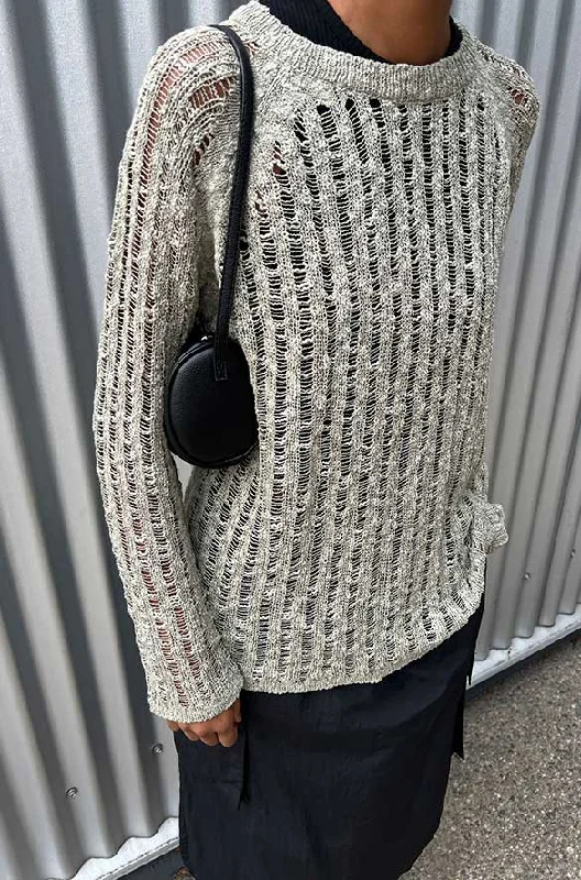 Instant Savings SHEER KNIT SWEATER