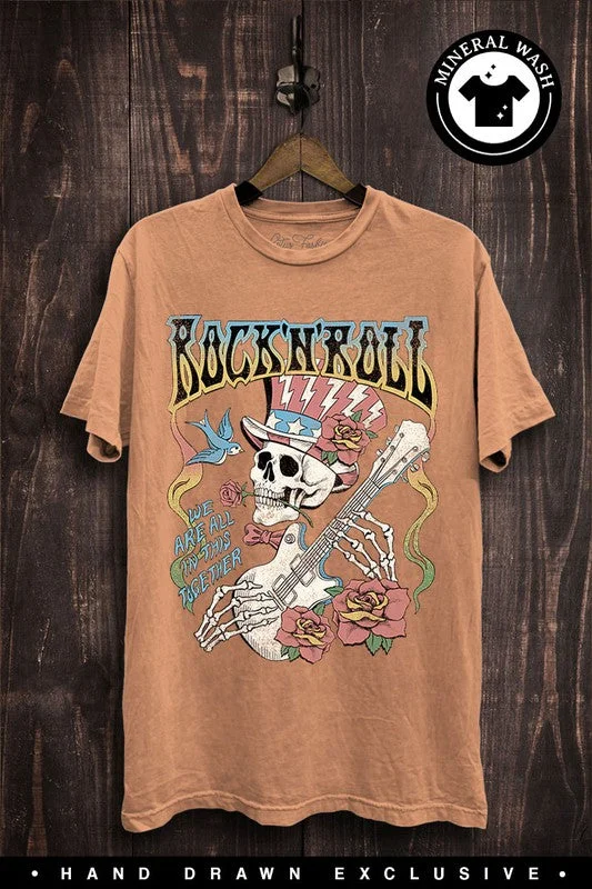 Online Specials Rock 'n Roll Skull - Coral Wash