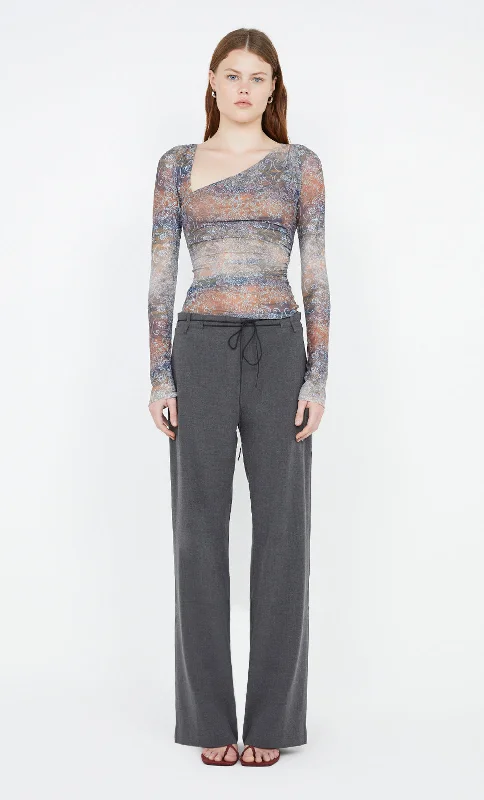 Online Specials MALAYA LONG SLEEVE TOP - SKYFIRE OMBRE