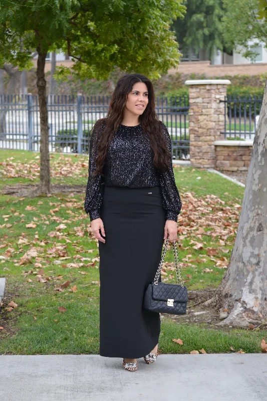 Exclusive Weekend Offers Inside Orla Black Sequin Top